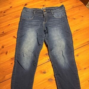 NOBO Dark Blue Skinny Jeans